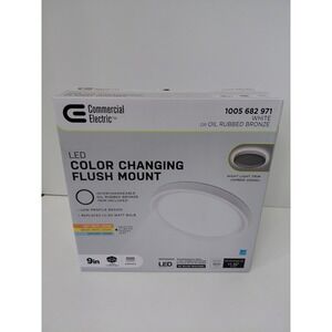 Commercial Electric 9" LED Color‎ Changing Flush Mount Light 1005 682 971